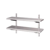 Poliță de perete dublă, netedă și reglabilă, 1000x300x350mm, Bonner