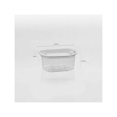 Pet-Saucentopf mit ovalem Deckel