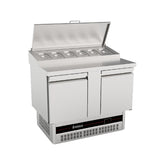 Saladetă cu 2 uși, agregat jos și GN exterior, BPZP7300, Inomak