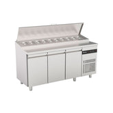 Saladetă cu 3 uși, agregat lateral și GN exterior, ZPZP999, Inomak