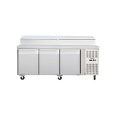 Saladetă cu 3 uși, agregat lateral și GN exterior, lățime 80cm, GMSH3000/800, Bonner