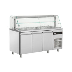 3-türiger Salatschrank, Seitenschrank und Vitrine, ZQFP999, Inomak