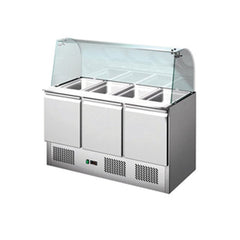 3-türige Salatvitrine mit Vitrine und Unterschrank, GMS903CG, Bonner