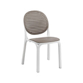 Scaun alb-tortora Dalia