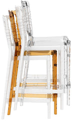 Scaun înalt alb Opera Bar 75