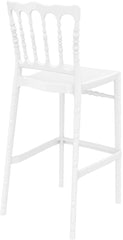 Scaun înalt alb Opera Bar 75
