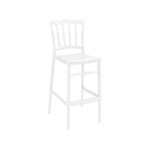 Scaun înalt alb Opera Bar 75