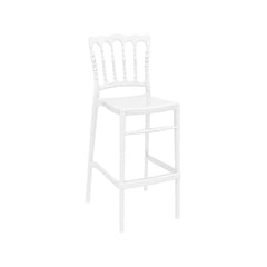 Scaun înalt alb Opera Bar 75