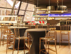 Scaun înalt auriu Opera Bar 65