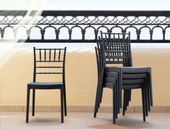 Scaun negru Josephine