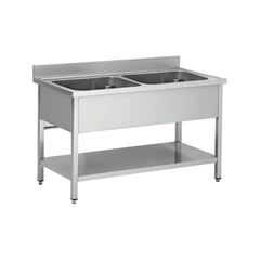 2-bowl sink, 1400x700x950, Bonner