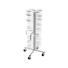 Suport pentru farfurii, grătare ∅25-31 cm cromate, pe role, CA 1438G