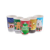 Pahar carton Craciun cu perete dublu