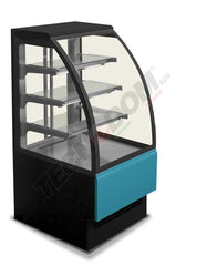 Warm display case with curved glass, 120cm, Evo Hot, Tecnodom