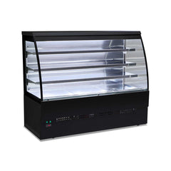 Warm display case with curved glass, 90cm, Evo Hot, Tecnodom