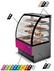 Warm display case with curved glass, 150cm, Evo Hot, Tecnodom