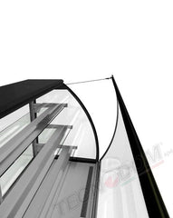 Warm display case with curved glass, 150cm, Evo Hot, Tecnodom