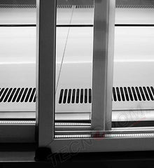 Warm display case with curved glass, 60cm, Evo Hot, Tecnodom