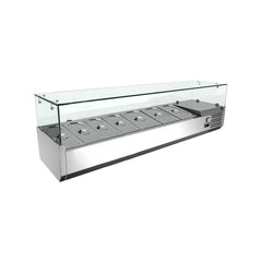 Pizza ingredient display case 7 GN 1/3, 1600mm, Bonner