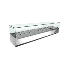 Pizza ingredient display case 8 GN 1/3, 1800mm, Bonner