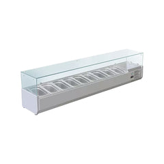 Pizza ingredient display case 9 GN 1/3, 2000mm, Bonner