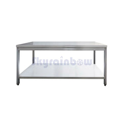 Work table with stainless steel base - 140 x 70 x 85
