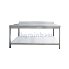 Work table with stainless steel support and base - 70 x 70 x 85