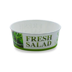 Printed cardboard salad bowl 1300 ml