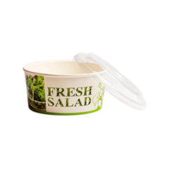 Printed cardboard salad bowl 1300 ml