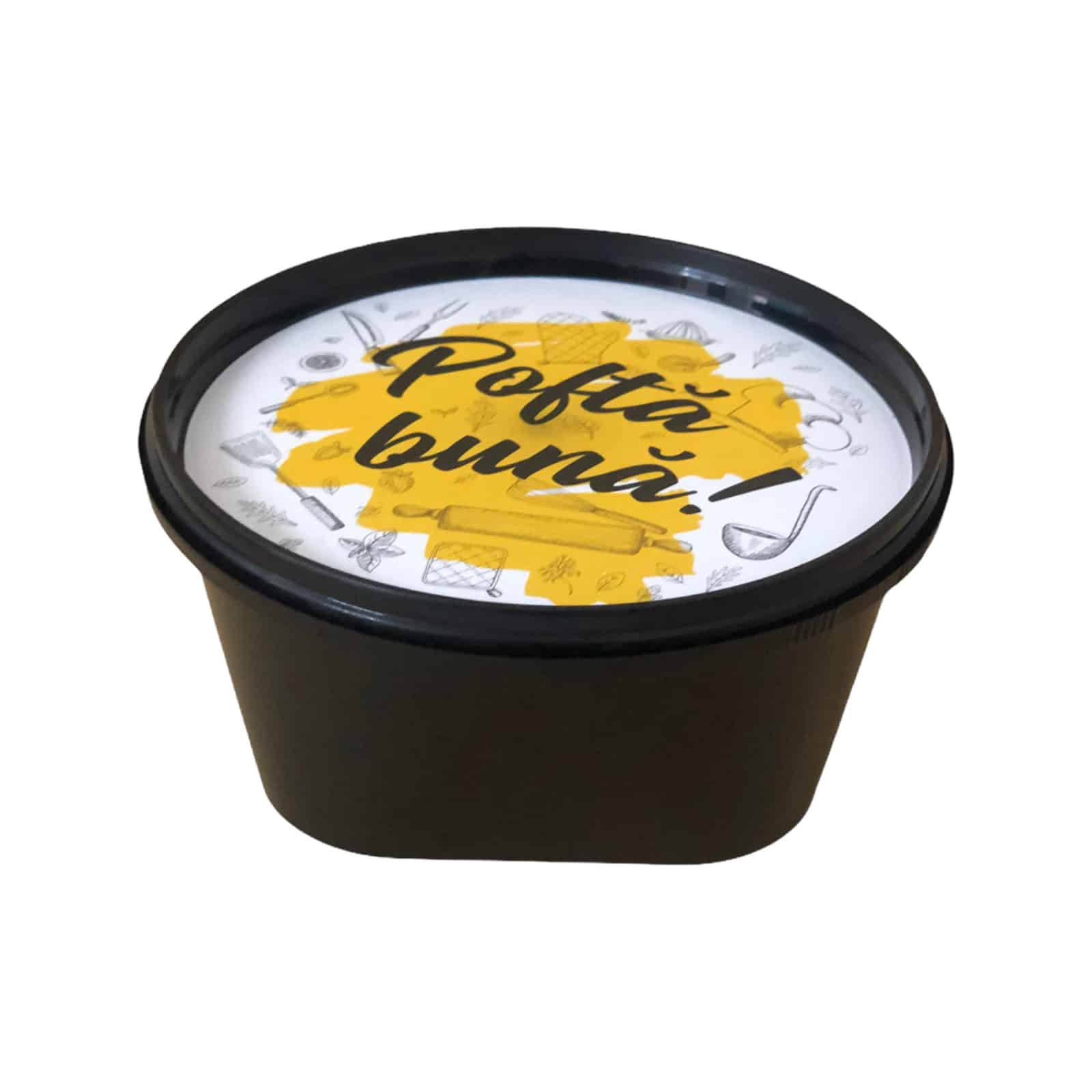 Bol supă din PP negru