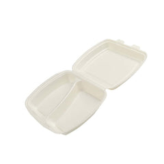 Polystyrene compartmentalized casserole with MB lid