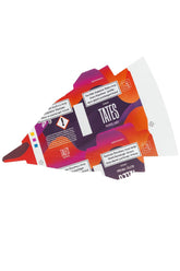 Tăvița triunghi pentru servire felie pizza