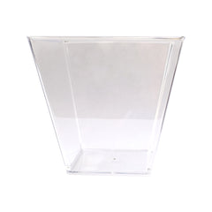 Square plastic dessert cup