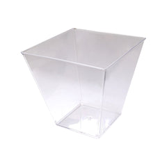 Square plastic dessert cup