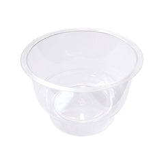 Round plastic dessert cup