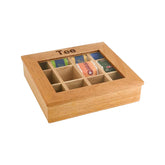 Cutie ceai cu geam - 12 compartimente