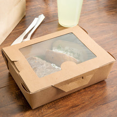 Salad box with window