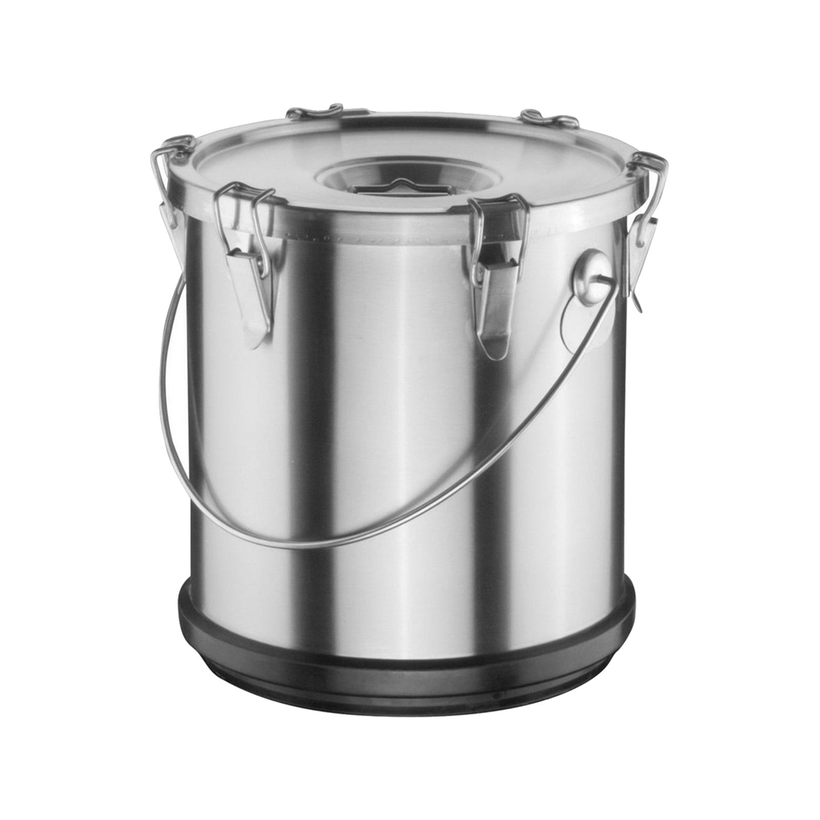 Marmită, recipient cu capac inox cu perete dublu