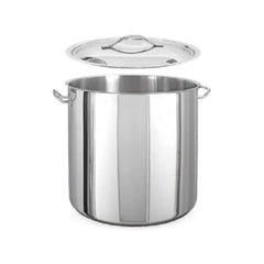Oala inalta de inox  cu capac