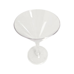 Reusable plastic martini glass