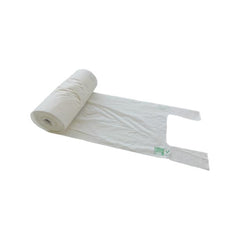 White biodegradable bag