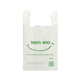 Sacosa biodegradabilă albă