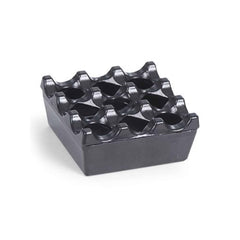 Scrumiera cu protectie la vant,Kapp - 8x8x3.5cm neagra