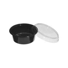 Black round PP sauce pan