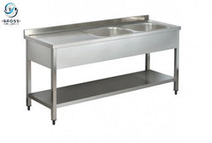 Spülbecken mit 2 Becken 140x70x85