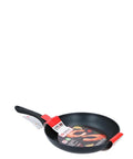Tigaie profesională neagră cu diametrul de 28 cm, esențială pentru bucătăriile HORECA.