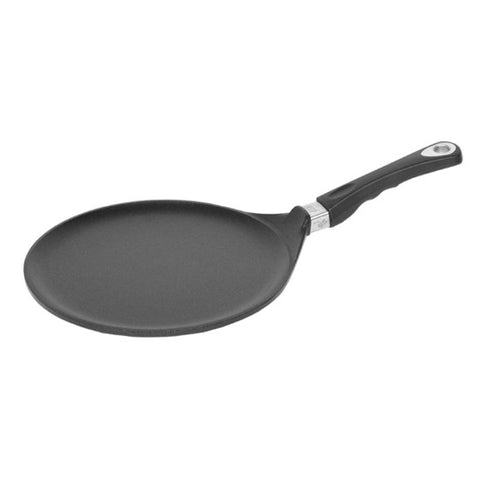 Tigaie profesională antiaderentă din aluminiu pentru clătite, 28 cm, ideală pentru HORECA.