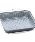 Set 100 caserole aluminiu S-784, perfecte pentru livrări și ambalare alimentară în HORECA.