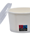Bol supă carton 16 OZ cu capac, set 25 bucăți