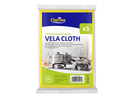 Lavete Clarina Vela bumbac, set 5 bucăți, 43x33 cm